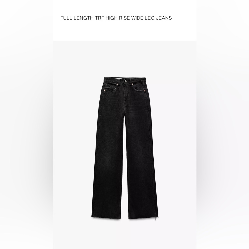 ZARA TRF high rise wide leg jeans size 0
